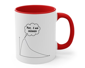 Soy un sesgado - Taza divertida de estadística para regalar / Estadístico, científico de datos, analista de datos, investigación, IA, aprendizaje automático, bioinformática