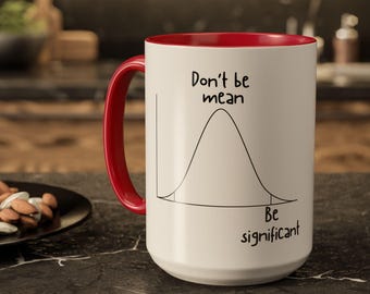 Besignifikant - Lustige Statistik Tasse für Geschenke | Statistiker, Datenwissenschaftler, Datenanalytiker, Forschung, KI, maschinelles Lernen