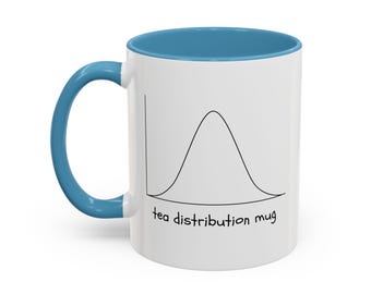 distribuzione del tè - Tazza divertente con statistiche come regalo / Statistico, Data Scientist, Data Analyst, Ricercatore, AI, Machine Learning, PhD