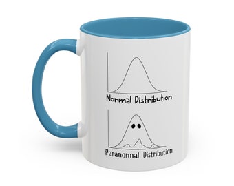 Distribución paranormal: taza de estadística divertida para regalar a estadísticos, científicos de datos, investigadores, inteligencia artificial, aprendizaje automático, doctorados, Halloween