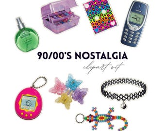 McBling Y2K Digitale Aufkleber Bundle (PNG mit transparentem Hintergrund)