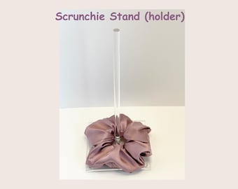 Acrylic Scrunchie Holder | Hair Tie Organizer, Vanity Display