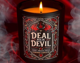 Deal with the Devil - Raphael Inspired Scented Candle - Cherry, Tabacca, Brandy