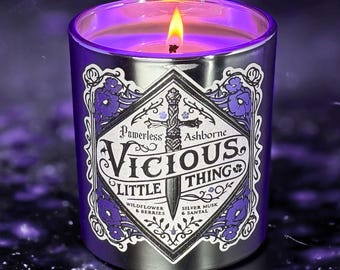 Vicious Little Thing - Powerless Scented Candle - Wildflower, Berries, Santal, Musk