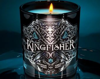 Kingfisher - Quicksilver Inspired Candle - Forest, Mint, Mountain, Musk