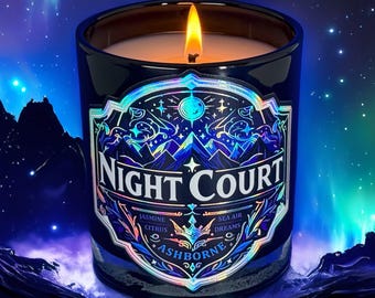 Night Court - ACOTAR Inspired Scented Candle - Citrus, Jasmine, Sea Air