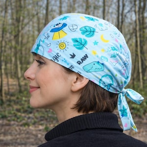 calot infirmier dentiste nurse bonnet de gommage multicolore licornes animal cartoon super qualité coton cadeau unisexe coloré