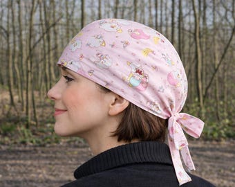 Kawaii unisex teddy bear scrub cap, surgical cap, nurse's cap, dentist's cap, childcare assistant, gift for her