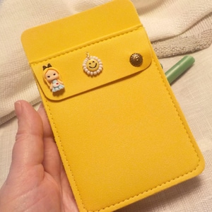 Organisateur de poche infirmiere bloc sac a mains simili cuir jaune