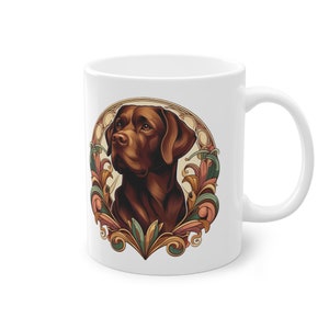 Coffee Mug Tea Mug Ceramic Cup Dog Dog Lover Gift Idea Present Decor Kitchenware Drinkware Beautiful Animal Design 11oz Labrador Retriever