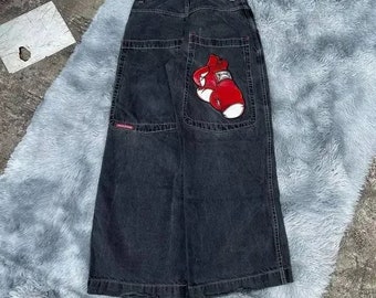 Vintage Replica Baggy Jeans - Harajuku Embroidery