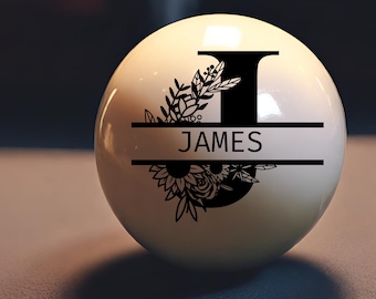 Customized Cue Ball Personalized Cue Ball Gift For Dad Birthday Gift For Friend Anniversary Gift For Son Birthday Gift  Personalized 8 Ball