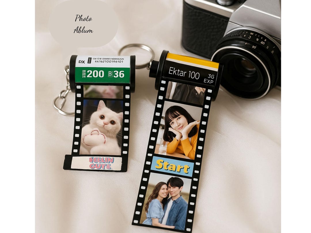 Custom Gift Idea - Personalized Photo Film Roll Keychain -waterproof ...