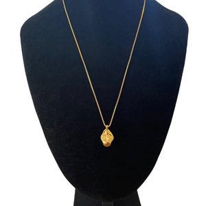 Abstract Pendant Gold Necklace, Minimalist Necklace Gold, Minimalist Necklace, Gold Pendant Necklace, Everyday Necklace