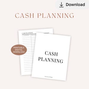 Cash Planning Printable A5 | Simple Budget Pages | Cash Envelope System (Digital Download)