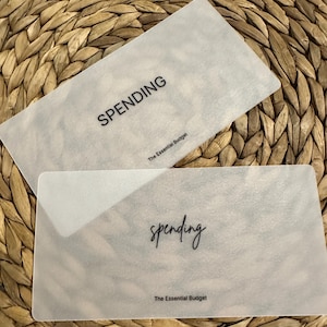 Custom A6 Cash Envelope Inserts – Matte Vellum Placeholders