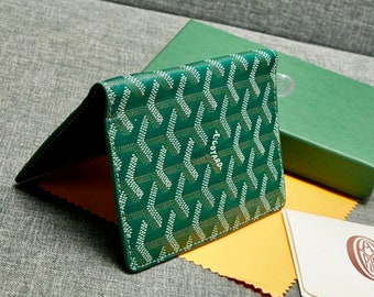 Passport Holder Card Wallet Green