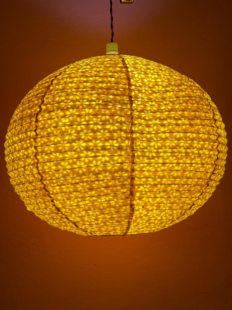 Folded view of the eco-friendly paper lampshade ready for shipping