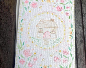 Home Sweet Home | Hand Painted Watercolor Greeting Card