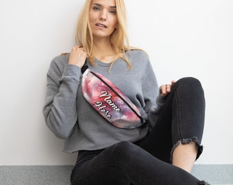 Gepersonaliseerde Galaxy Fanny Pack, aangepaste naam ruimte heuptas, aangepast universum heuptasje, Nebula riemtas, sterrengeschenk, Space Explorer Pack