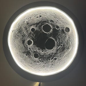 Handmade Moon-Shaped LED Night Light – Soft Glow Bedroom Lamp for Cozy Nights