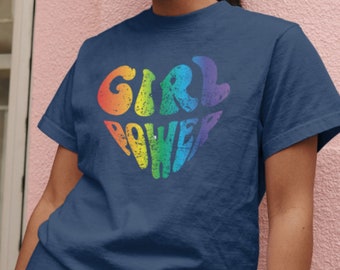 Camiseta Girl Power, Camisa Arco Iris, Orgullo, Camisa Orgullo, Camiseta LGBTQ, Camisa Power Woman