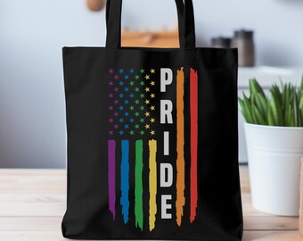 Sac fourre-tout de la fierté, cadeau du mois de la fierté, sac fourre-tout drapeau de la fierté, cadeau gay et lesbien, cadeau LGBTQ, sac fourre-tout LGBT, Gay Pride, cadeau égalité