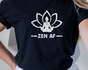 Camisa Zen AF, Camisa Zen, Meditación, Camiseta Lotus, Camiseta Buddha Yoga, Camisa Namaste, Camisa Espiritual, Camiseta de Sabiduría, Camisa Zen