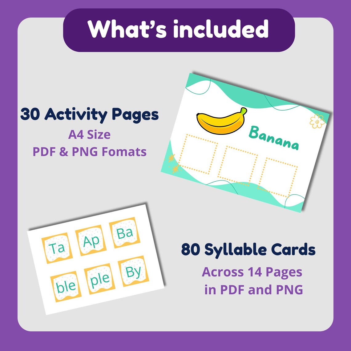 Printable Syllable Building Game | Phonics Activity for Kids (PDF ...
