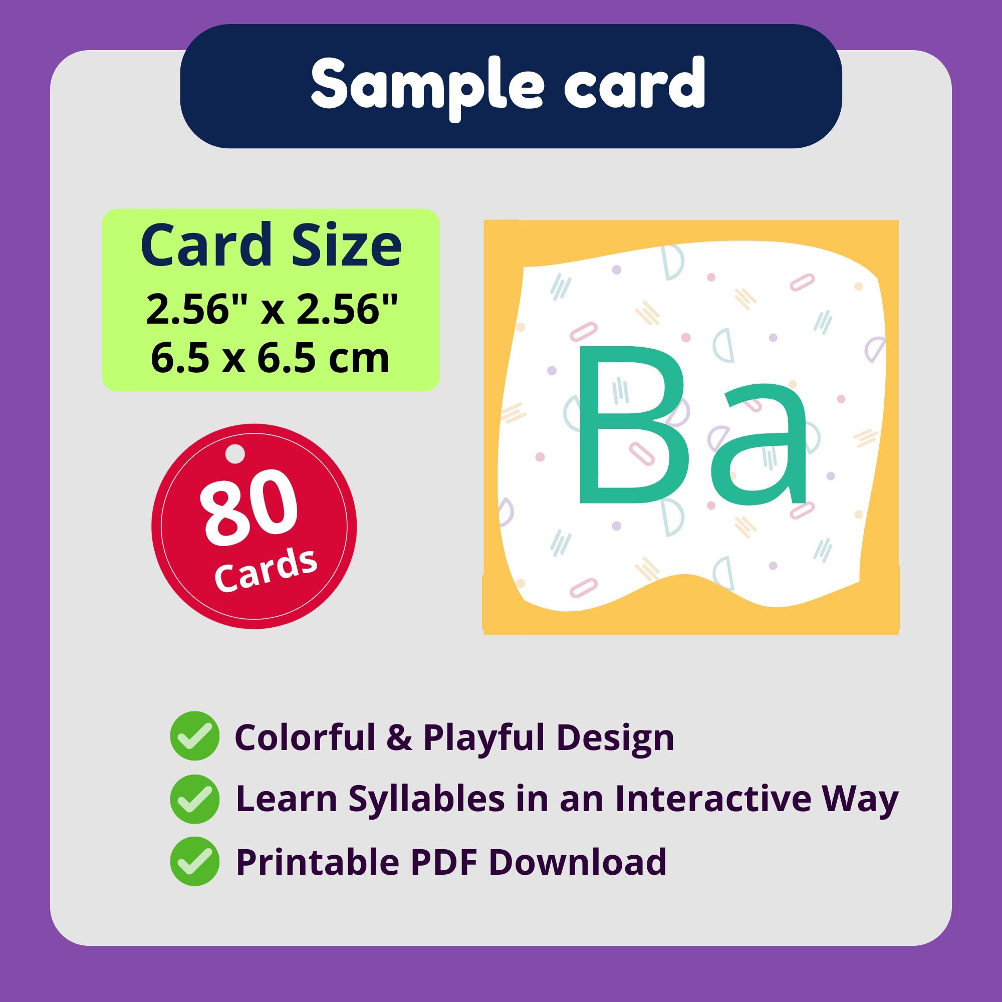 Printable Syllable Building Game | Phonics Activity for Kids (PDF ...