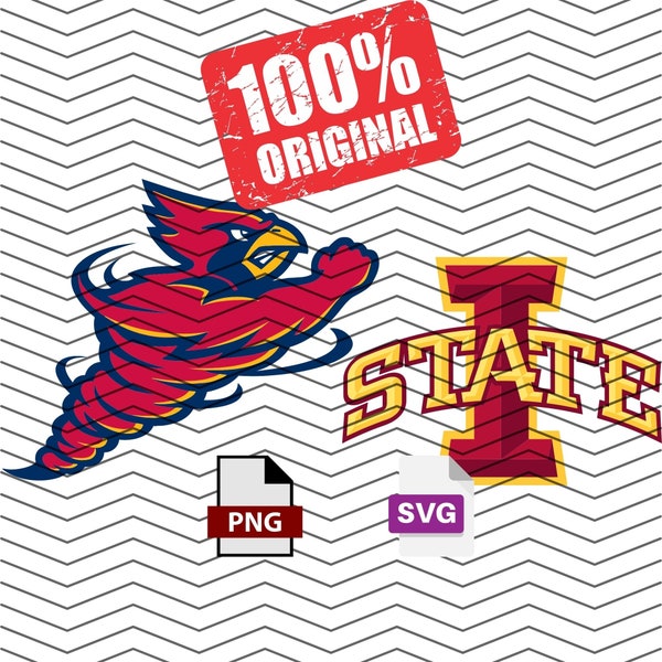 Iowa University PNG - Digital Download ONLY | Sublimation, DTF, Football Png, Digital Design, Smile png, isu png, cyclones png, iowa png