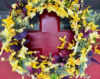 Floral Grapevine Wreath