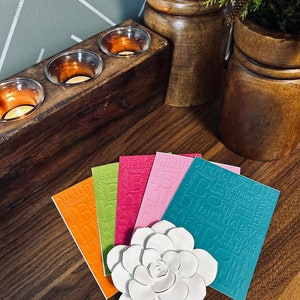 Embossed 5 pack Happy Birthday Card