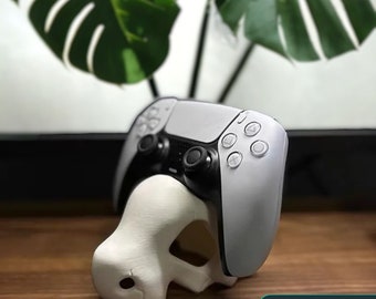 Cute Bone Skull Headphone Stand, Unique Cubone Skull Gaming Desk Headset Holder, Fun Earphone Stand, Gamer And Music Lover Gift, Consoles