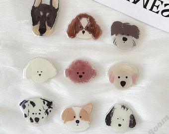 Cute Dogs Phone Grip, Cartoon Phone Grip Stand, Dog Phone Accessories, Cute Phone Stand, Phone Accessory, Phone Ring, Pet Lovers Gifts