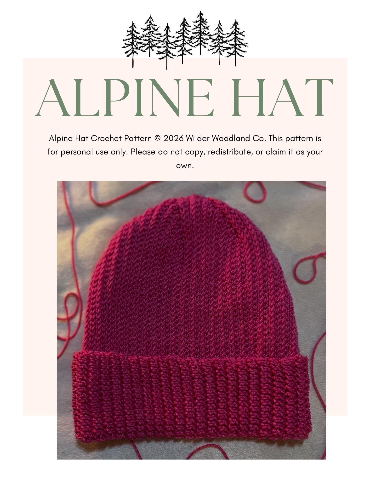 30 Unique Crochet Hats That Are Sure To Amaze You! 4 Alpine Knit-Style Beanie