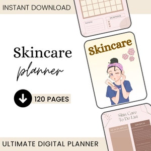 Skincare Planner / Beauty Planner / Digital Planner / 2025 Planner / Products List Organizer / Printable Planner