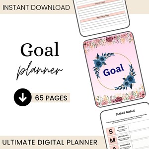 Goal Planner / Digital Planner / Manifestation / Success / Goal Setting Tracker / 2025 Planner / Printable