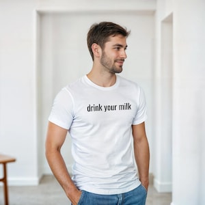 drink your milk - Heavyweight Unisex Crewneck T-shirt