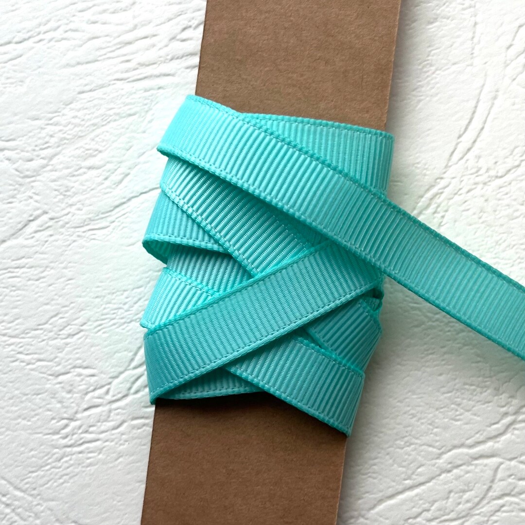 Aqua Solid Grosgrain Ribbon (3 or 10 Yards) - Etsy