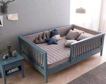 Solid wood children bunk bed