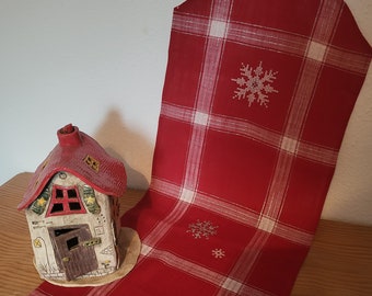 Kersttafelloper, handgemaakt