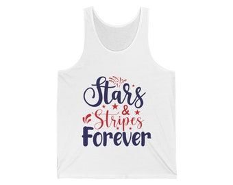 Camiseta sin mangas unisex Stars and Stripes Forever