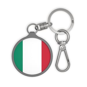 Personalized Italy Keyring- A Stylish Souvenir for Italians, Gift for Italy Lovers, Key Tag, Accessories for Backpack
