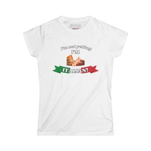 Celebrate Your Roots: Cute Italian Tee for Women, Perfect Gift Idea