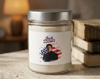 Patriotic Portrait Candle Jar | Soy Wax Candle