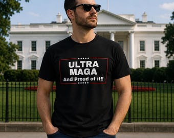 Camiseta Ultra MAGA Patriotic Apparel Donald Trump, Camiseta de algodón con orgullo estadounidense