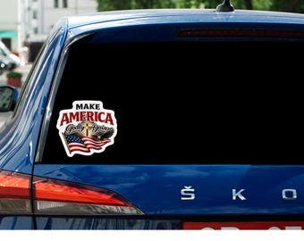 Make America Godly Again Truck sticker Auto Decals| American flag, Cross, Matte Vehicle Decor