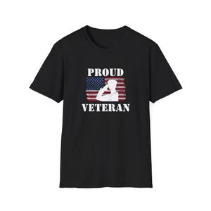 Proud Navy Veteran T-Shirt - Patriotic Military Tee, Veteran Gift, USA Pride Shirt, Unisex Navy Apparel, Softstyle Top