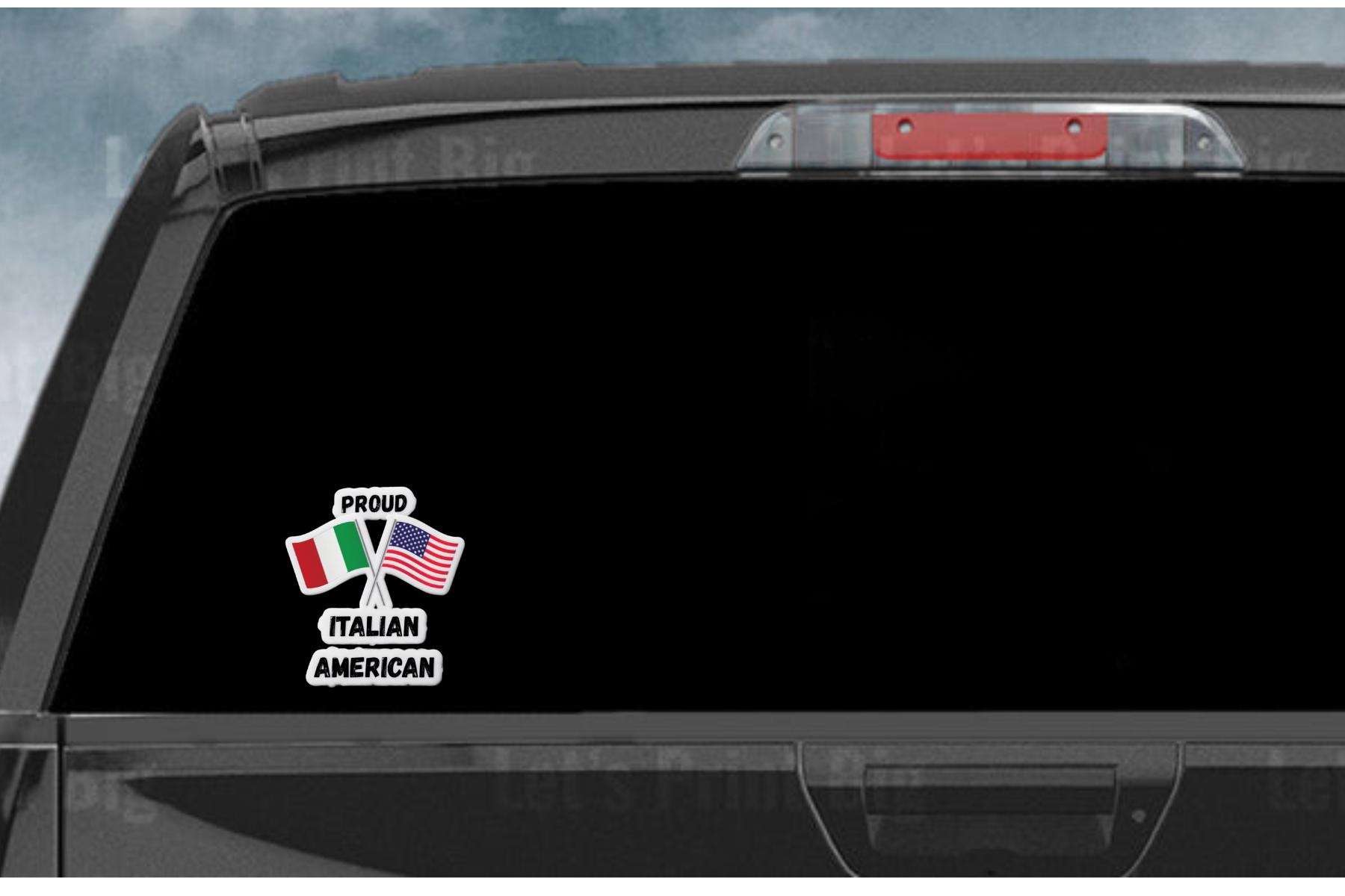 Convoy ハンディライト　イタリア国旗カスタム Proud Italian American Auto Decals | Truck Sticker Italy USA Flags